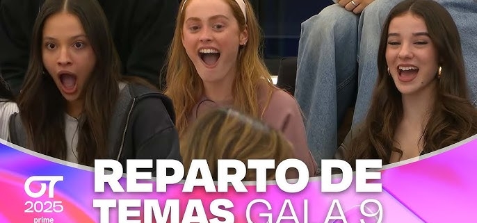 reparto de temas gala 9 OT 2025